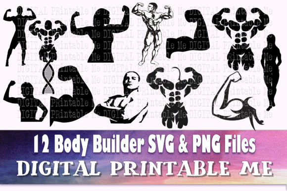 Body Builder Svg Weight Lifter Muscles