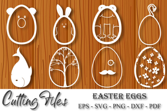 Cute Easter Eggs Svg Cutting Files