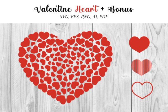 Heart SVG File with Bonus
