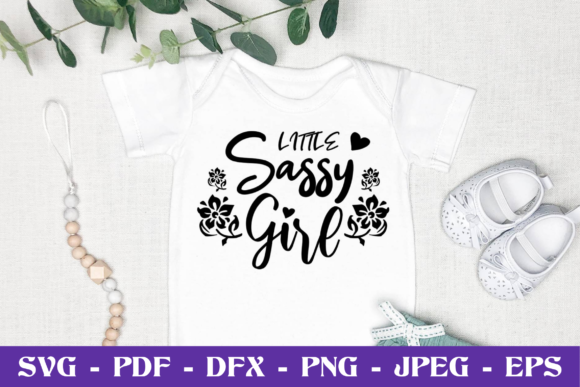 Little Sassy Girl SVG Cut File