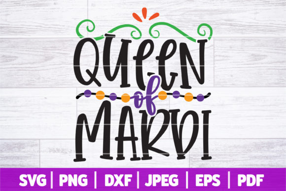 Queen of Mardi Gras SVG