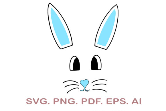 Rabbit Face SVG. Boy Rabbit SVG