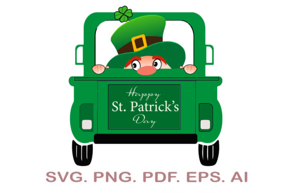 St. Patrick's Day Truck SVG