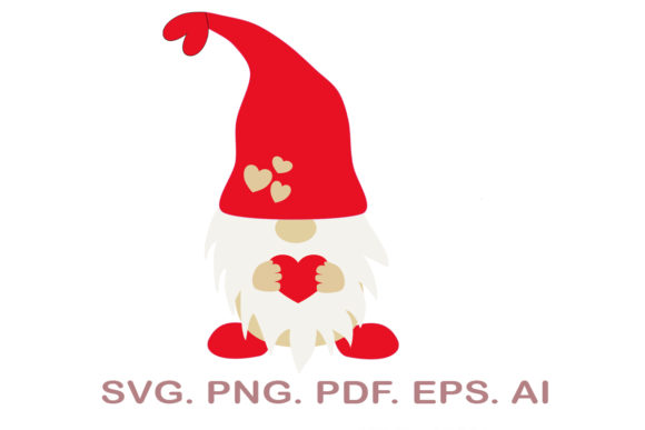 Valentine's Day Gnome SVG